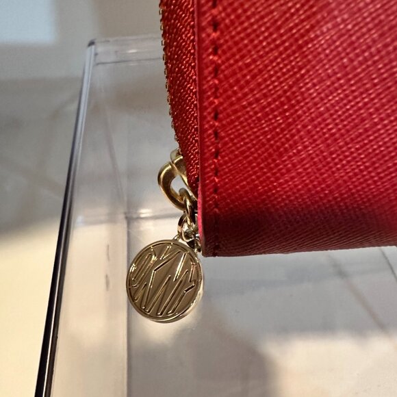 New DKNY Red Leather Zipper Wallet, (NWOT) - Picture 12 of 12